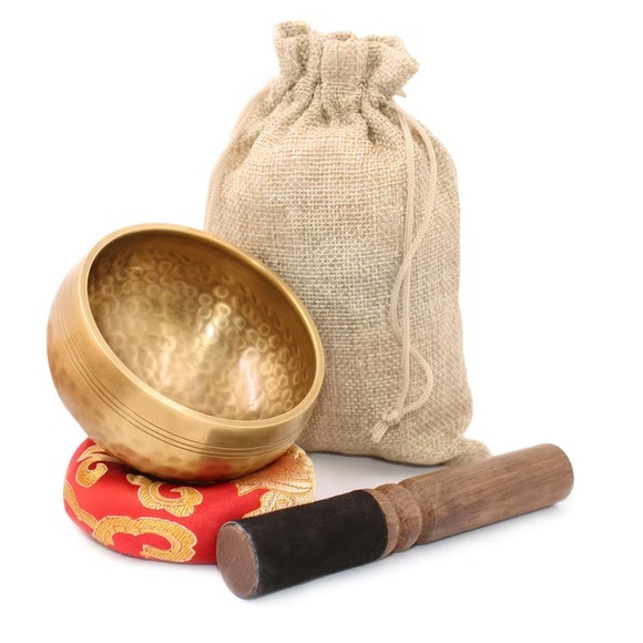 Hammered brass singing bowl - Picture 7 of 7